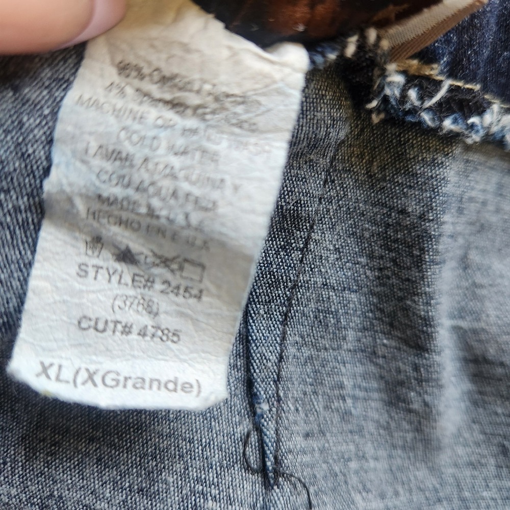 Vintage Y2K Denim Skirt‎ Ruffle Hem Stretch Cello Jeans Womens Juniors - Picture 7 of 7